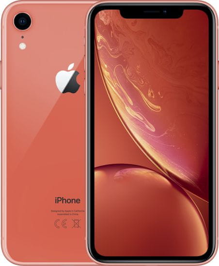 Apple iPhone Xr, 64GB, Korálově červený