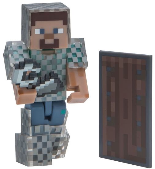 TM Toys Minecraft - figurka Steve v řetězové zbroji