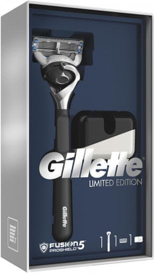 Gillette Fusion5 ProShield Chill Dárkové Balení Se Strojkem + Stojan