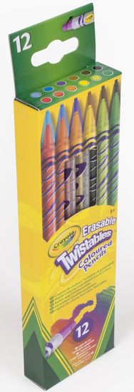Crayola 12 ks twist pastelek gumovatelných