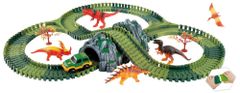 Alltoys Variabilní dráha s dinosaury a tunelem 144 dílů