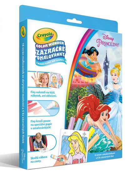 Crayola Zázračné omalovánky Disney Princezny