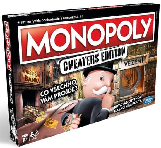 Hasbro Monopoly Cheaters edition - rozbaleno