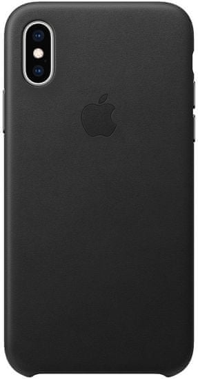 Apple kožený kryt na iPhone XS, černá MRWM2ZM/A