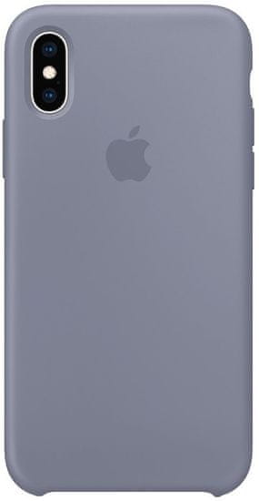 Apple silikonový kryt na iPhone XS, levandulově šedá MTFC2ZM/A