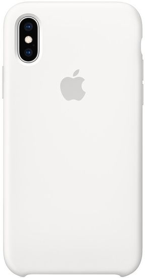 Apple silikonový kryt na iPhone XS, bílá MRW82ZM/A