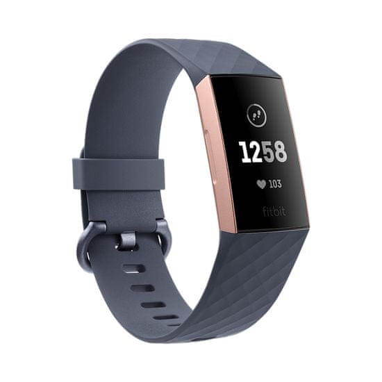 Fitbit Charge 3 - Rose Gold / Blue Grey