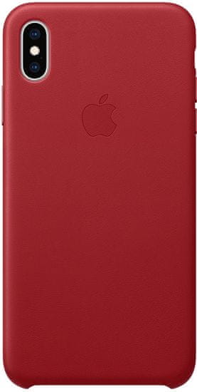 Apple Kožený kryt na iPhone XS Max (PRODUCT)RED, červená MRWQ2ZM/A - zánovní