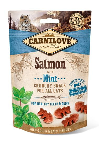 Carnilove Cat Crunchy Snack Salmon with Mint with fresh meat 3x50g