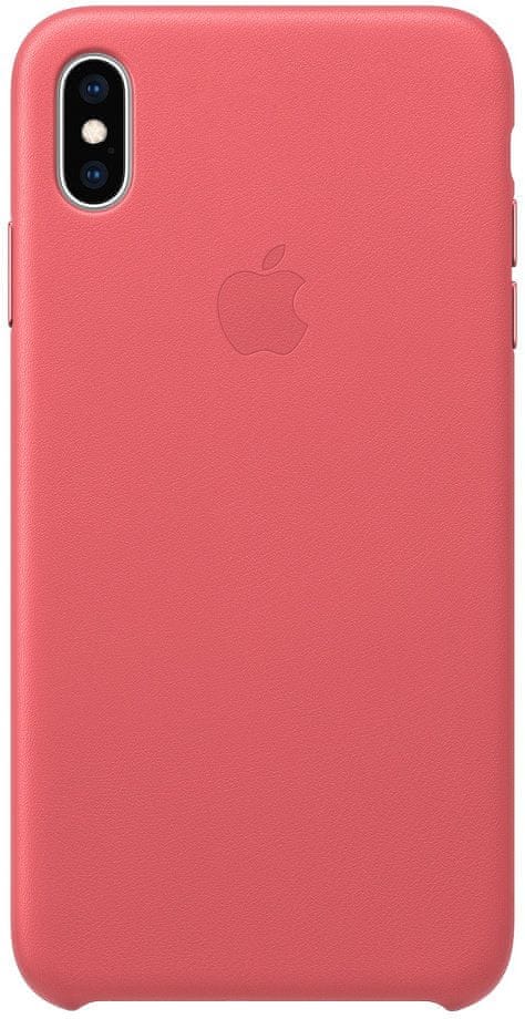 Apple kožený kryt na iPhone XS Max, pivoňkově růžová MTEX2ZM/A