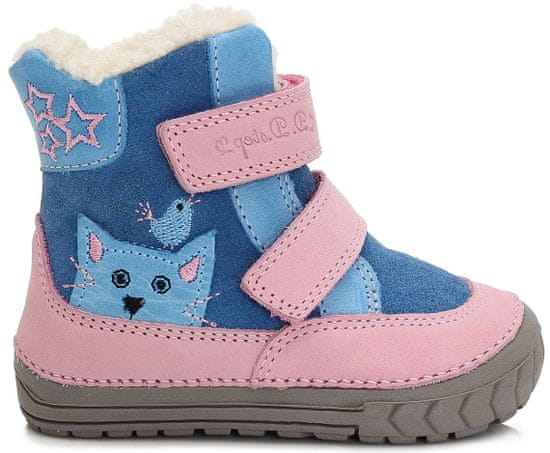 D-D-step dívčí zimní boty s kočičkou