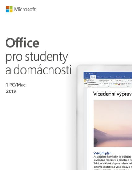 Microsoft Office 2019 pro studenty a domácnosti (79G-05078)