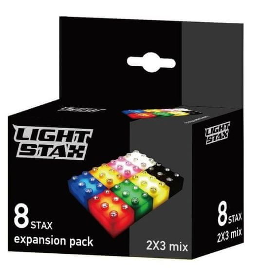 Light Stax Svítící stavebnice 8ks Pack Mix