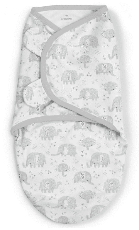 Levně Summer Infant Zavinovačka SwaddleMe S šedí sloníci