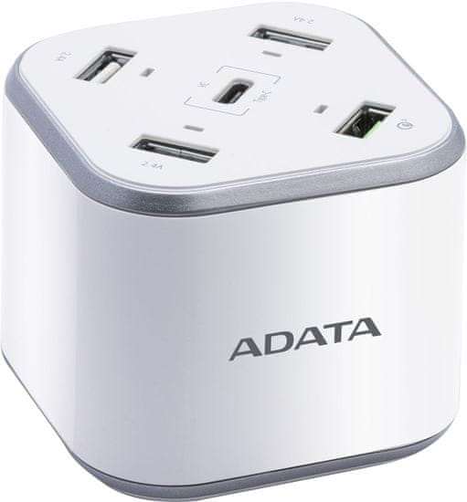 Adata USB Charging Station ACU0480QCPS-CEUWH