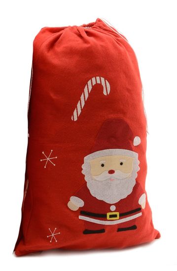 Kaemingk Plstěný pytel na dárky Xmas - Santa, červený