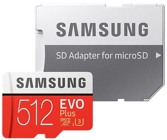 Samsung micro SDXC 512GB EVO Plus + SD adaptér (MB-MC512GA/EU)