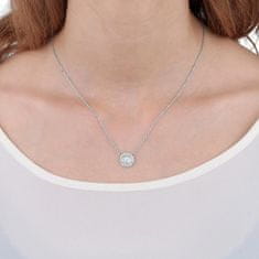 Morellato Stříbrný náhrdelník s třpytivým přívěskem Tesori SAIW64 (řetízek, přívěsek)