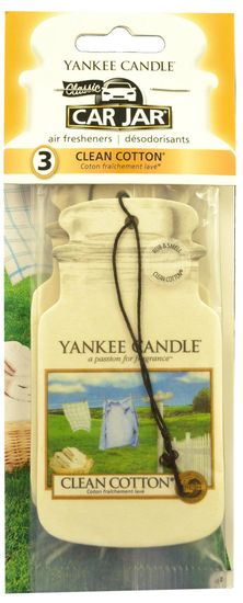 Yankee Candle Papírová visačka 3 ks - Clean Cotton
