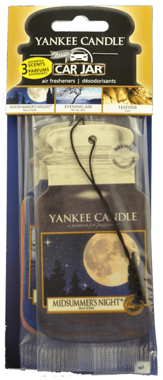 Yankee Candle Papírová visačka 3 ks - Midsummer's Night, Evening Air, Leather