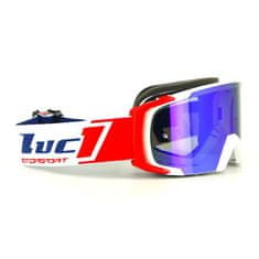 S-Line S-line SRUB MX LUC1-TEAM motokrosové brýle bílé/červené/modré