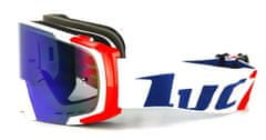 S-Line S-line SRUB MX LUC1-TEAM motokrosové brýle bílé/červené/modré