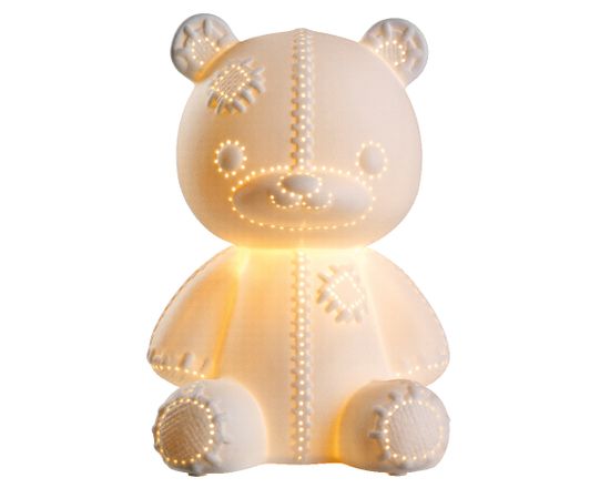 Kaemingk Stolní lampa "Medvídek" porcelánová, 16x18x26cm