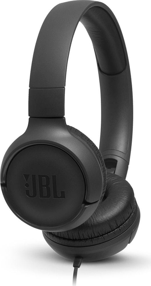 Levně JBL Tune 500 sluchátka s mikrofonem, černá