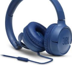 JBL Tune 500 sluchátka s mikrofonem, modrá