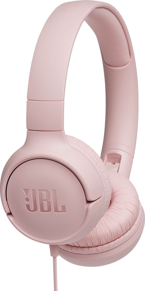 Levně JBL Tune 500 sluchátka s mikrofonem, růžová