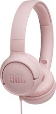 JBL Tune 500 sluchátka s mikrofonem, růžová