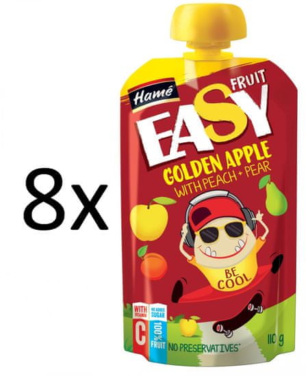 Hamé 8x Easy Fruit GA broskev+hruška - 110g