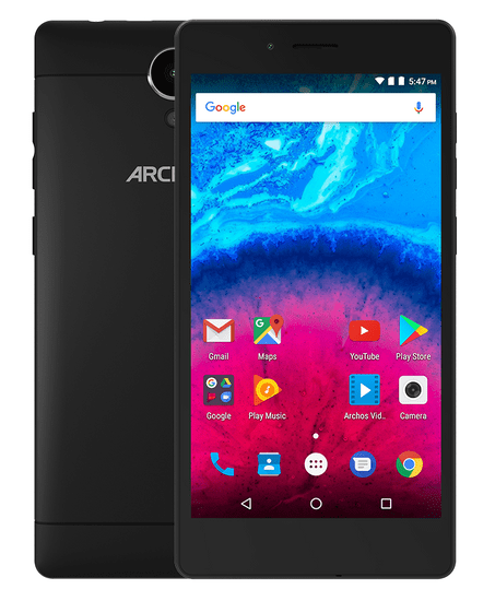 Archos 50 Core Lite, 8 GB ROM, 1 GB RAM, černý