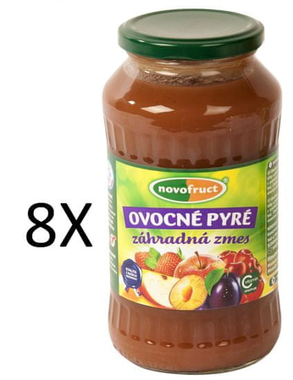 NOVOFRUCT 8x Ovocné pyré Zahradní směs - 700 g