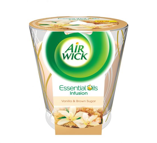 Air wick Essential Oils Infusion DECO svíčka - Vanilkové cukroví 150g