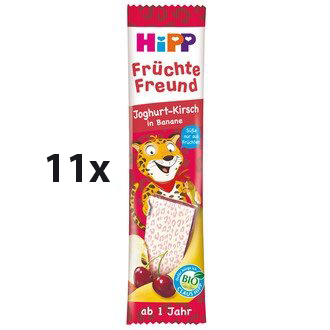HiPP BIO Oplatka Banán-Višeň-Jogurt 11 x 23 g