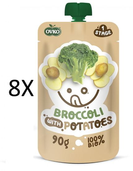 OVKO 8x BIO Brokolice+Brambory PO - 90 g