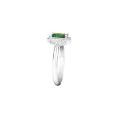 Morellato Třpytivý stříbrný prsten se zeleným kamínkem Tesori SAIW76 (Obvod 52 mm)