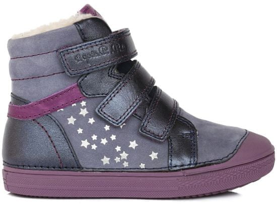 D-D-step dívčí kotníkové boty s hvězdičkami