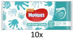 Huggies Wipes All Over Clean - 10x 56 ks