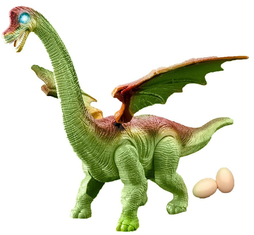 Levně Rappa Dinosaurus chodí a klade vejce- zelený