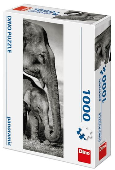 Dino Sloni panoramic 1000 dílků