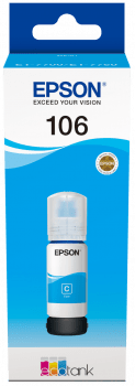 Levně Epson 106, azurová (C13T00R240)