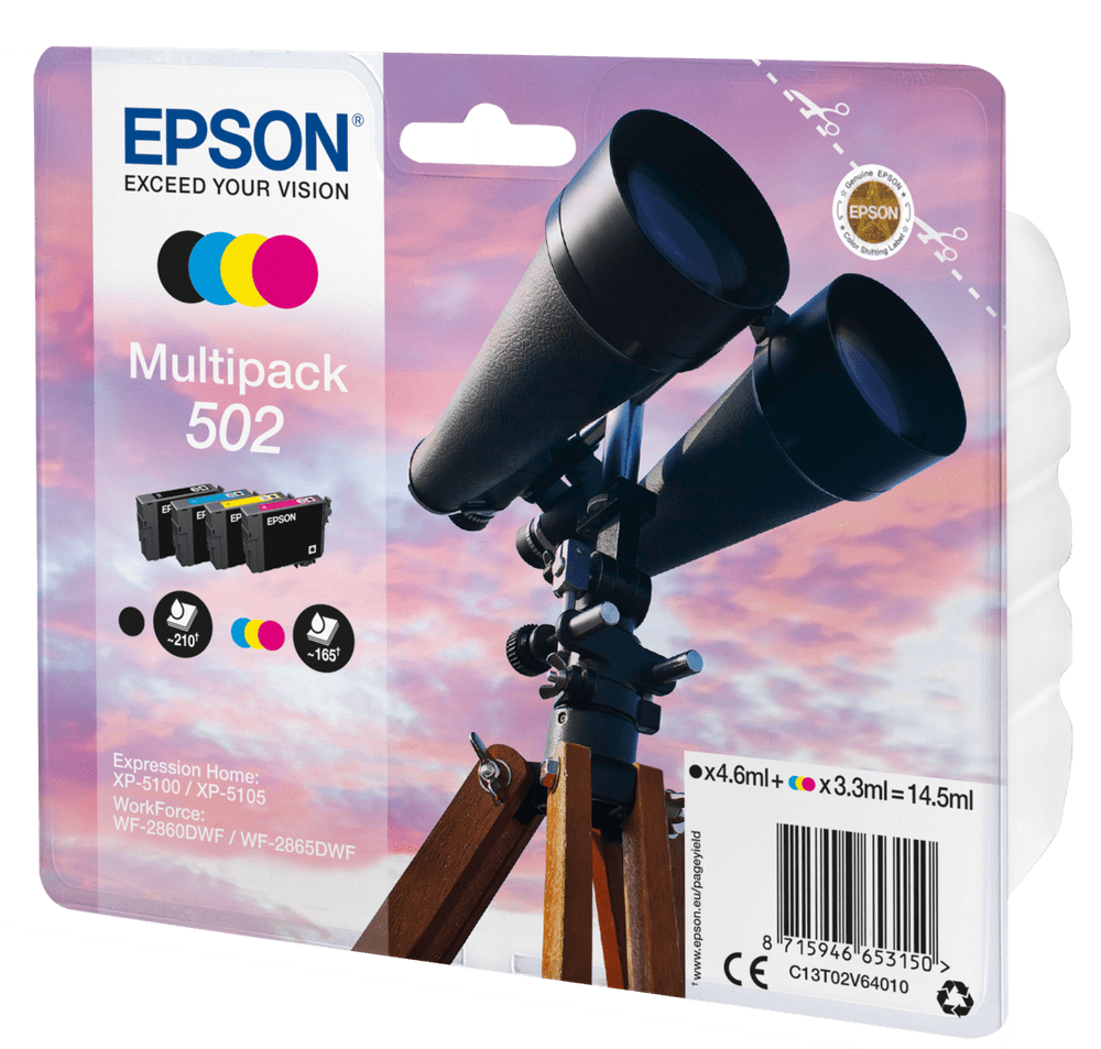 Levně Epson 502 Multipack (C13T02V64010)