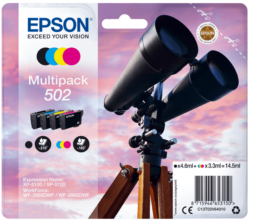 Levně Epson 502 Multipack (C13T02V64010)