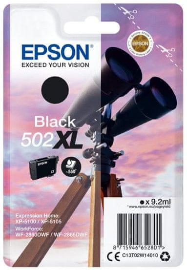 Levně Epson 502XL, černá (C13T02W14010)