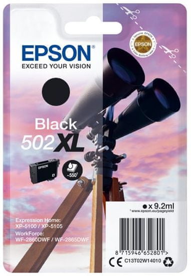 Epson 502XL, černá (C13T02W14010)