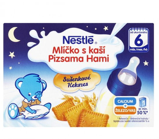 Nestlé Mlíčko s kaší Sušenkové - 6 x (2x200ml)
