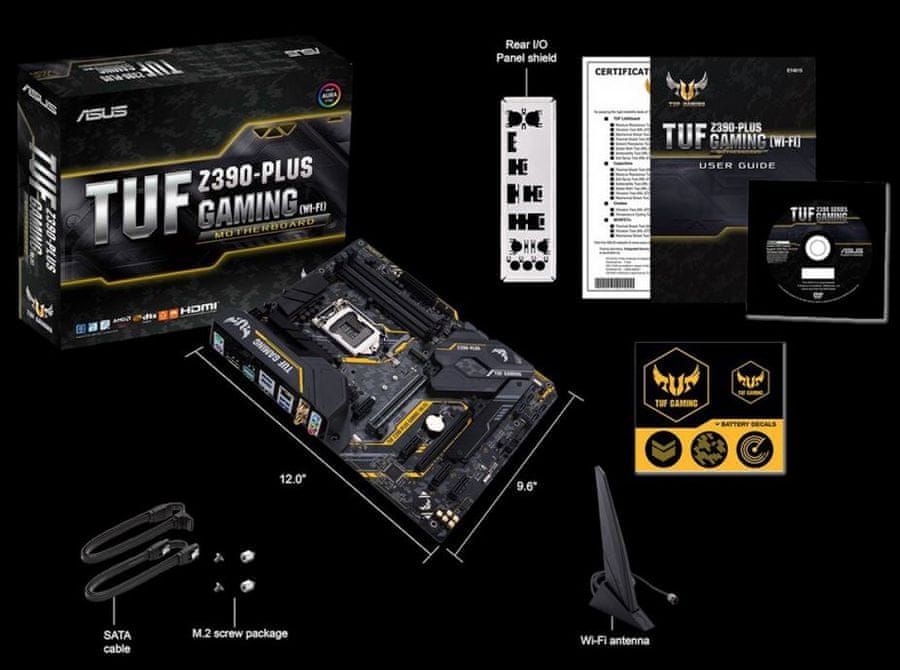 Matična ploča  TUF Z390-Plus Gaming, WiFi