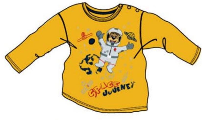 Carodel chlapecké tričko s kosmonautem 62 žlutá